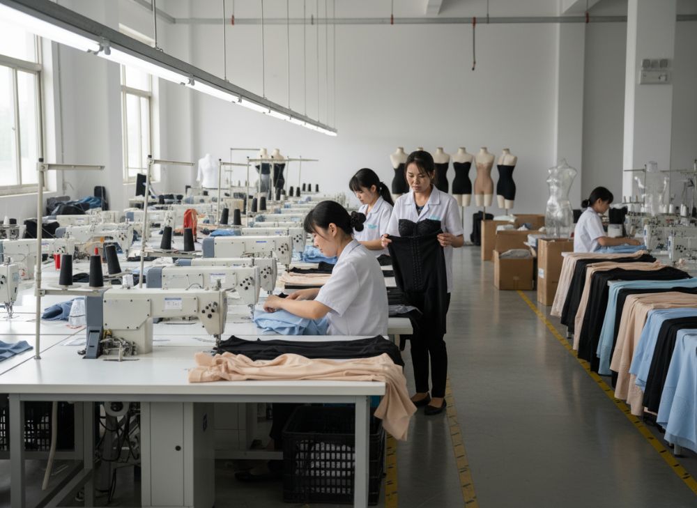 Schwarze Bodysuit Formwäsche Hersteller OEM