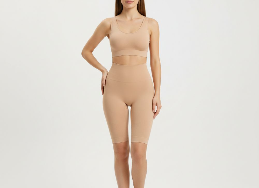 Hersteller nahtloser Body-Wrap-Formwäsche High-Waist-Capri 2026