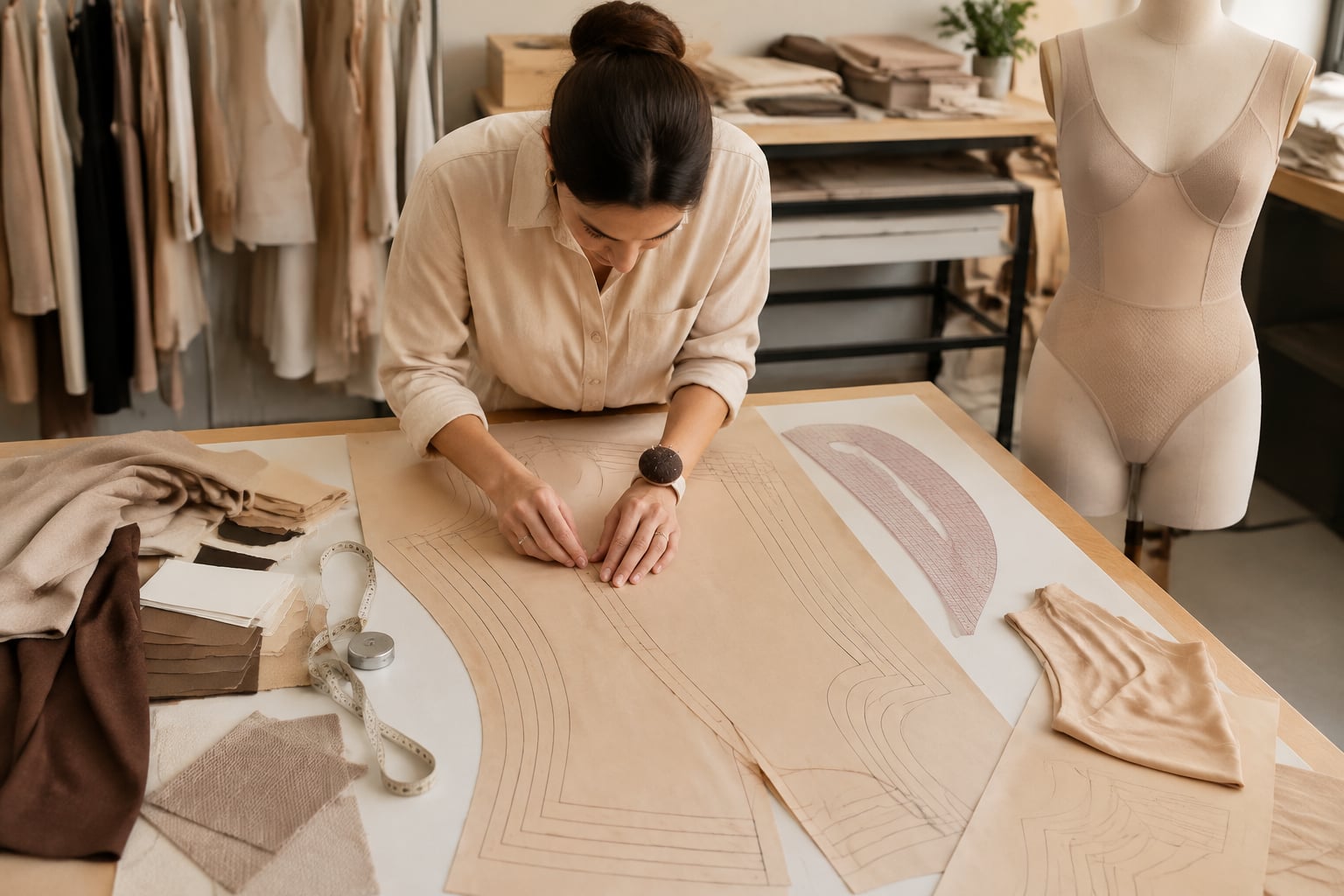 Schnittgradierung für Kompressions-Shapewear planen